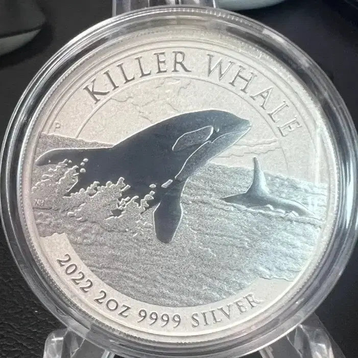 [BUNJANG] 2022 Australian Orca 2 oz 99.99% Silver Coin / (2온스) 2022 호주 범고래  999.9% 실버 코인