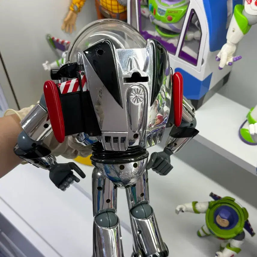 [BUNJANG] Thinkway 1995 Buzz Lightyear 1:1 Figure / 토이스토리 크롬버즈라이트이어 1995년 싱크웨이 1:1 피규어