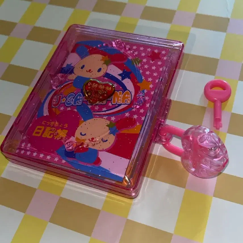 [BUNJANG] Sanrio Usahana Classic Diary Memo Box with Lock / 산리오 우사하나 고전 비밀 일기장 메모지 잠금 보관함