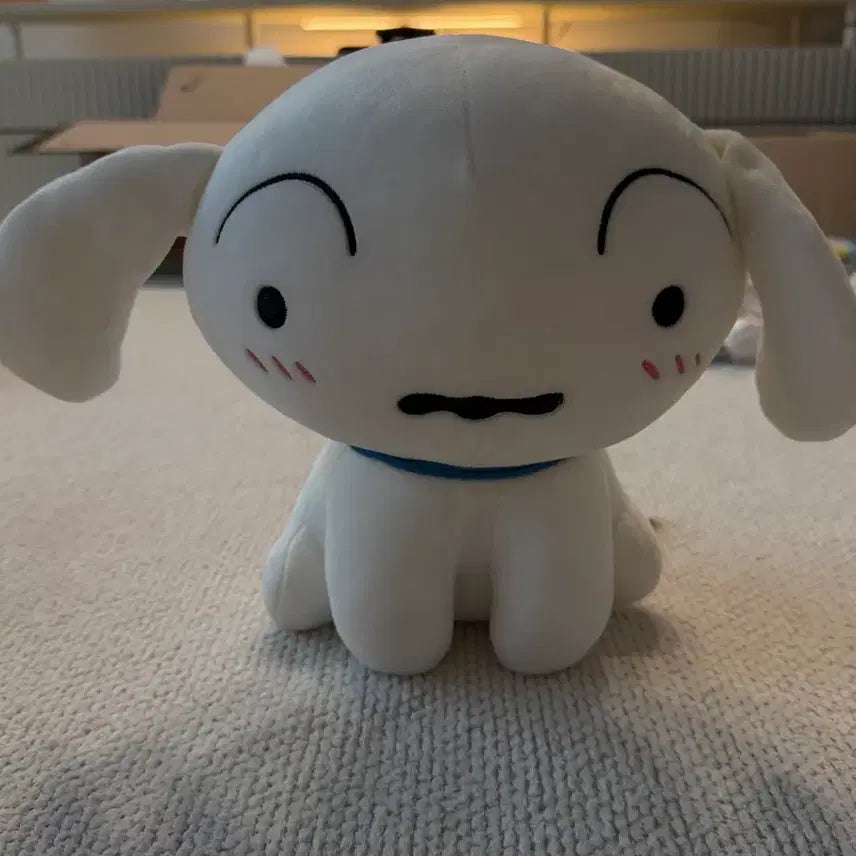 [BUNJANG] Crayon Shin-chan White Dog Plush Medium / 새상품) 짱구 흰둥이 인형