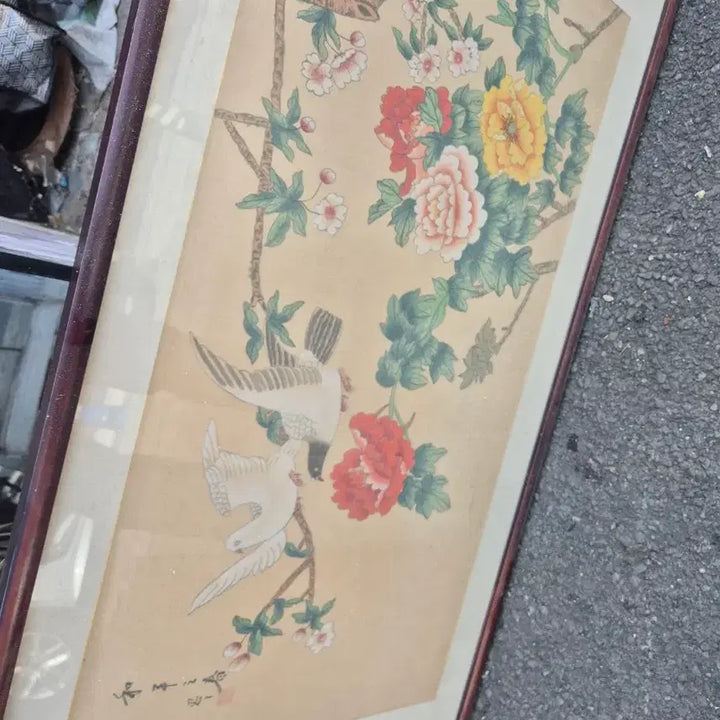 [BUNJANG] Bird and Flower Painting Framed Art / 화조도 액자