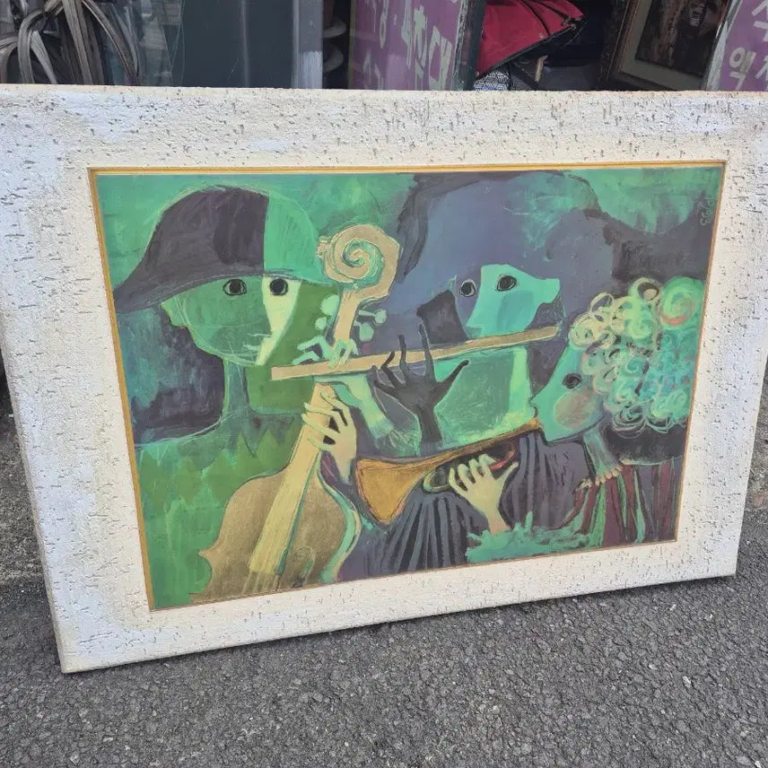 [BUNJANG] Wooden Board Painting (92x66cm) / 92   66 센치목판그림