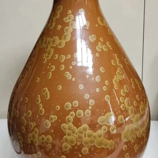 [BUNJANG] Baekje Pottery Woo Seok Jeong Ji Hyun Celadon Crystal Glaze Ceramic Vase / 백제도예 우석 정지현 도예가의 요변 결정유(결정요) 도자기