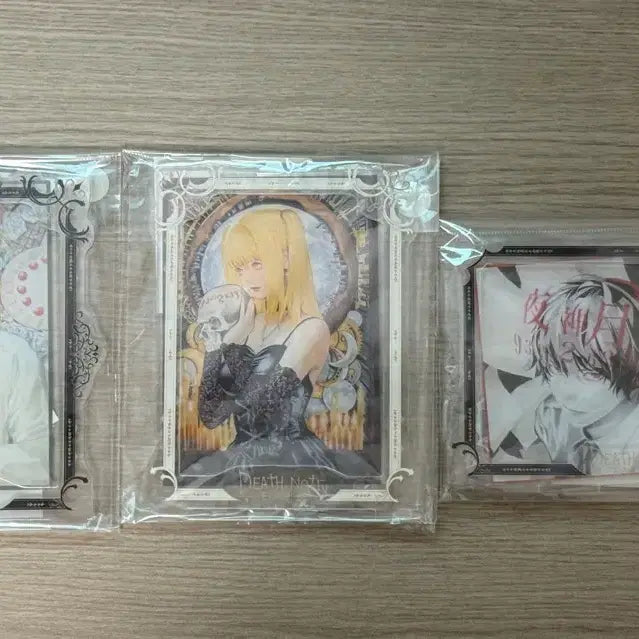 [BUNJANG] Death Note Exhibition Bundle Set Acrylic Standee - L, Misa, Light / [일괄] 데스노트 전시회 아크릴 엘 미사 라이토