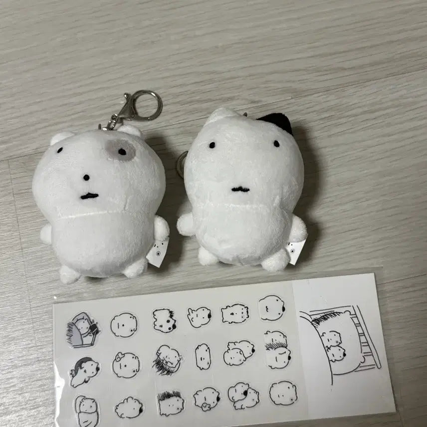 [BUNJANG] Nunmeongi Cat Tumblbug Pledging Keyring Set / 눈멍이 냥이 텀블벅 후원 키링세트 판매 단순 보관제품