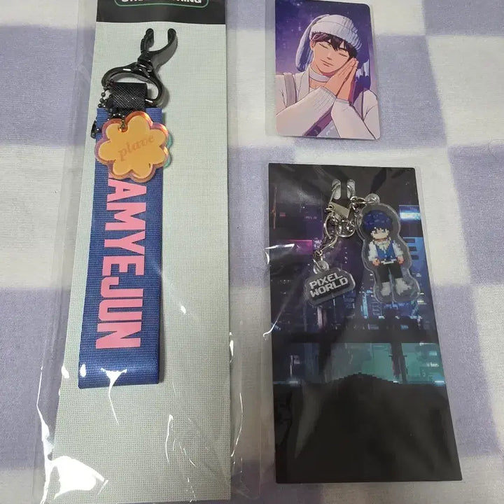 [BUNJANG] Playground Yejun Strap + Pixel Keyring Bundle Set (Sealed) / (미개봉) 플레이브 예준 육여 스트랩+픽셀키링 일괄 양도