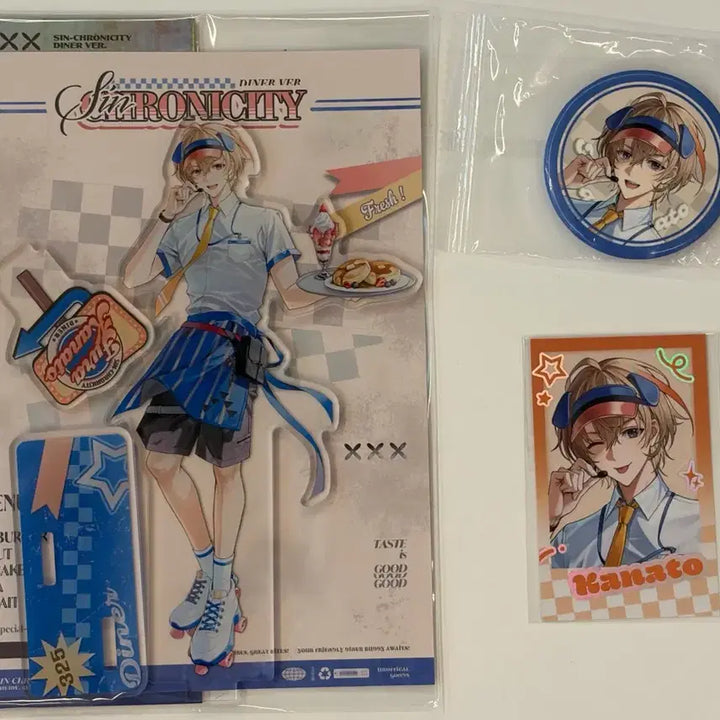 [BUNJANG] Fuura Kanato Acrylic Stand, Can Badge, Cheki Ticket, Singsing City Bundle Set / 니지산지 후우라 카나토 비공굿 아크릴스탠드 캔뱃지 체키 티켓 싱시티 청라
