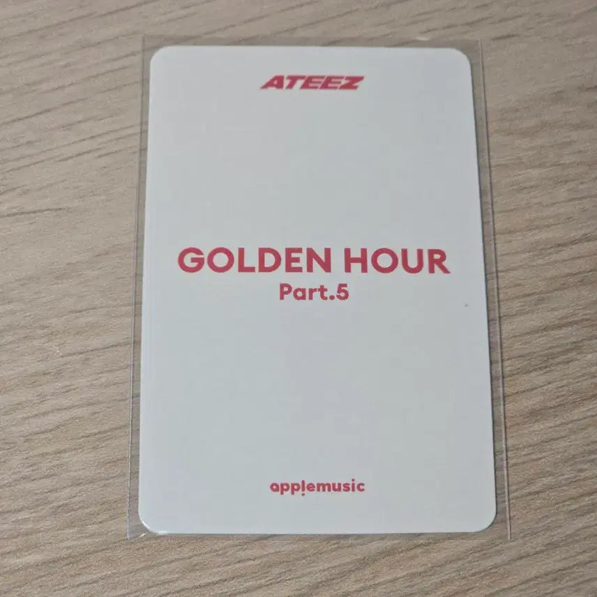 [BUNJANG] ATEEZ Golden Hour 5th Mini Album Apple Music Lucky Draw Photocard Mingi / 민기)에이티즈 골든아워5 애플뮤직 특전 어머나!