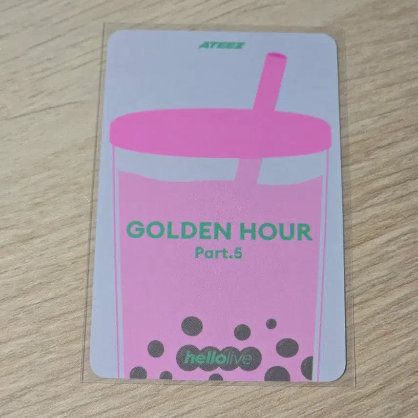 [BUNJANG] ATEEZ Golden Hour: Part. 5 Hello Live POB Photocard Mingi / 민기)에이티즈 골든아워5 헬로라이브 특전 밀크티