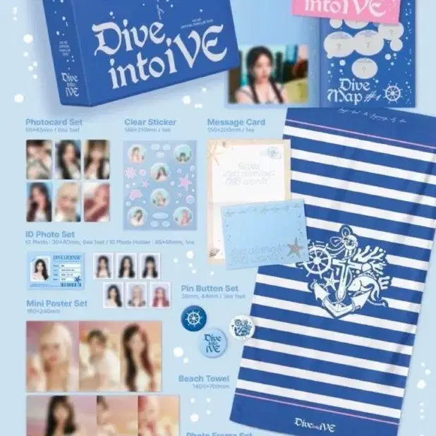 [BUNJANG] IVE DIVE 4th Generation Fanclub Kit (Sealed, Membership Card Excluded) / 미개봉) 아이브 다이브 4기 팬클럽 키트 kit