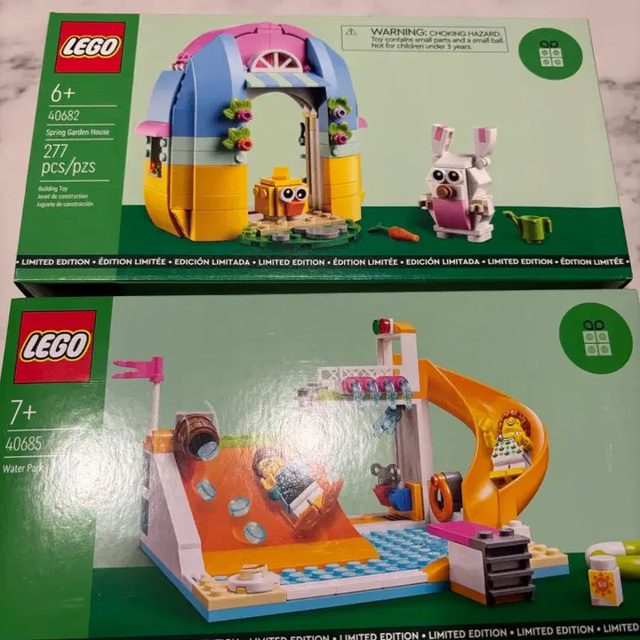 [BUNJANG] LEGO 40682 Spring Garden House &amp; 40685 Water Park Bundle Set (Sealed) / 레고 40682, 40685 일괄판매 합니다