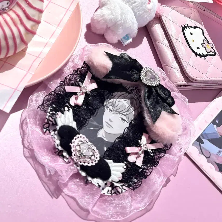 [BUNJANG] Galcore Leopard Print Ribbon Lace Top Loader My Melody Y2K Sanrio Menhera / 갸루코어 호피 리본 레이스 탑꾸 마이멜로디 y2k 산리오 멘헤라