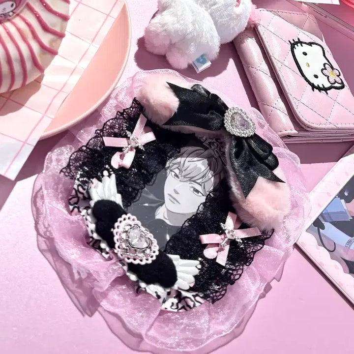 [BUNJANG] Galcore Leopard Print Ribbon Lace Top Loader My Melody Y2K Sanrio Menhera / 갸루코어 호피 리본 레이스 탑꾸 마이멜로디 y2k 산리오 멘헤라