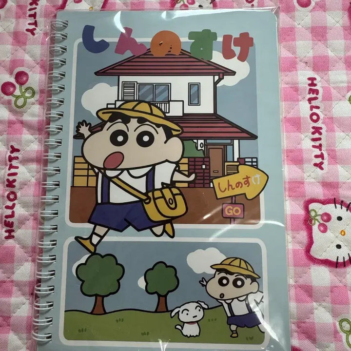 [BUNJANG] Crayon Shin-chan &amp; Shiro Spring Notebook (Sealed) / 짱구 스프링 노트 미개봉 새상품 흰둥이