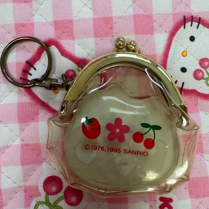 [BUNJANG] Sanrio 1995 Classic Kitty Gamaguchi Keychain / 산리오 고전 키티 가마구치 키링 95년도 희귀템