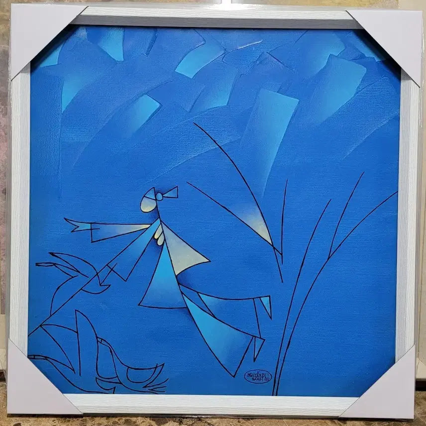 [BUNJANG] Oil Painting Abstract Non-figurative Framed Artwork / 유화 추상화 비구상 그림액자