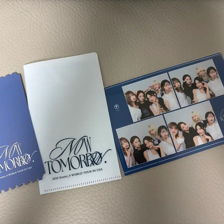 [BUNJANG] fromis_9 2025 WORLD TOUR IN USA 4-Cut Ticket &amp; Holder Set / 프로미스나인 미국 4컷 티켓, 홀더