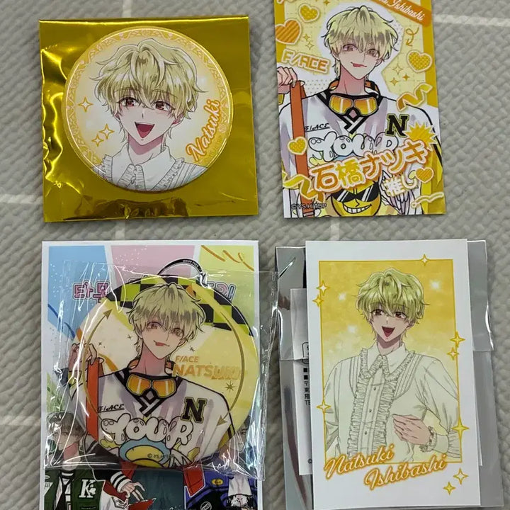 [BUNJANG] Tamontkun Natsuki Badge &amp; Photocard Bundle Set / (일괄)타몬군 지금 어느쪽 나츠키 뱃지 포토카드 굿즈 판매