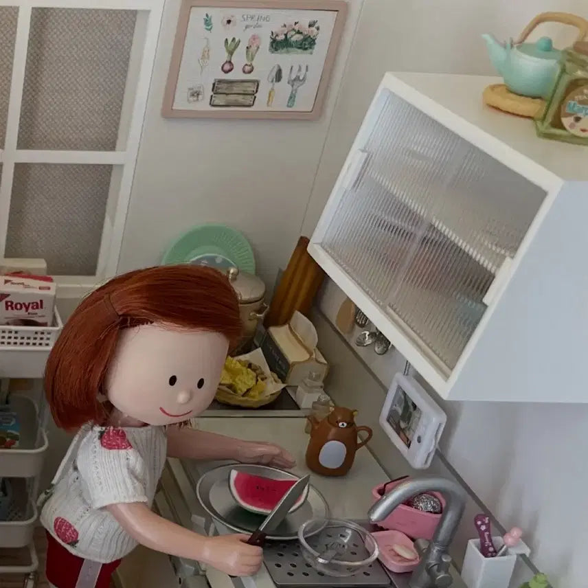 [BUNJANG] Me &amp; House Miniature White Cabinet / (미니어처) 미앤하우스 캐비닛