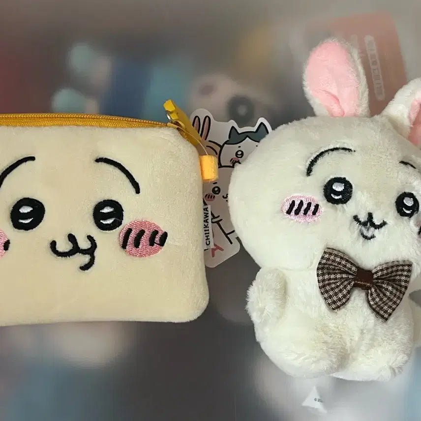 [BUNJANG] Monchichi Usagi Keyring Pouch / 먼작귀 우사기 키링 파우치