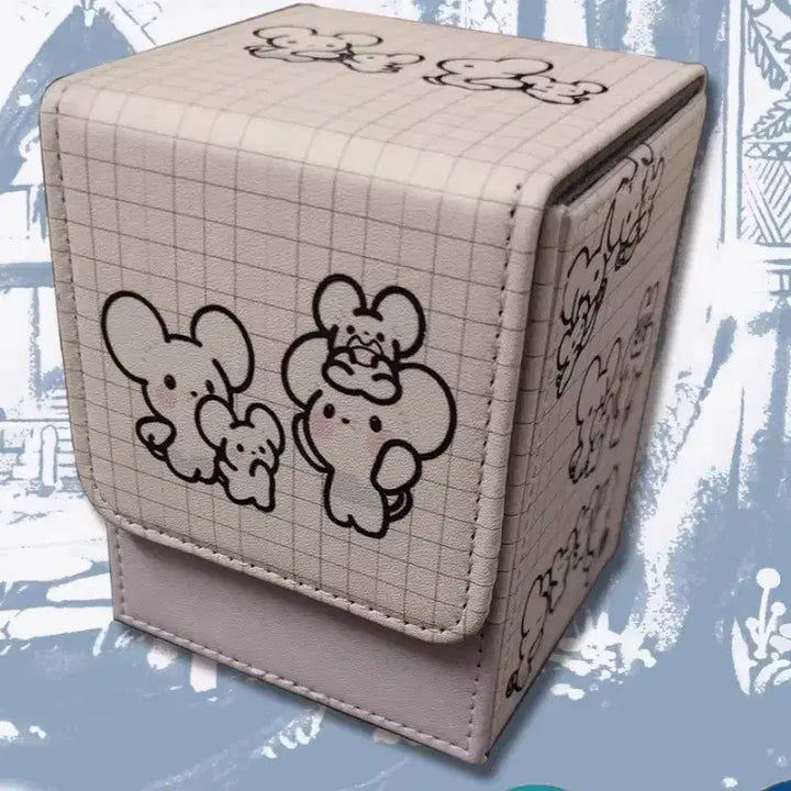 [BUNJANG] Familijy Card Storage Box with Mouse Illustration / 파밀리쥐 카드 수납함