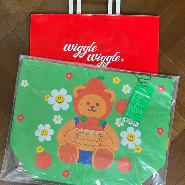 [BUNJANG] Wiggle Wiggle Jeju Edition Reusable Shopper Bag S / [새상품/정품] 위글위글 제주 에디션 리유저블 쇼퍼백 S
