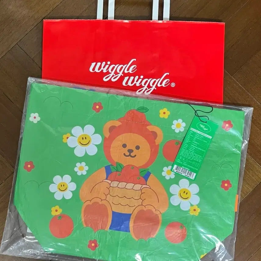 [BUNJANG] Wiggle Wiggle Jeju Edition Reusable Shopper Bag S / [새상품/정품] 위글위글 제주 에디션 리유저블 쇼퍼백 S