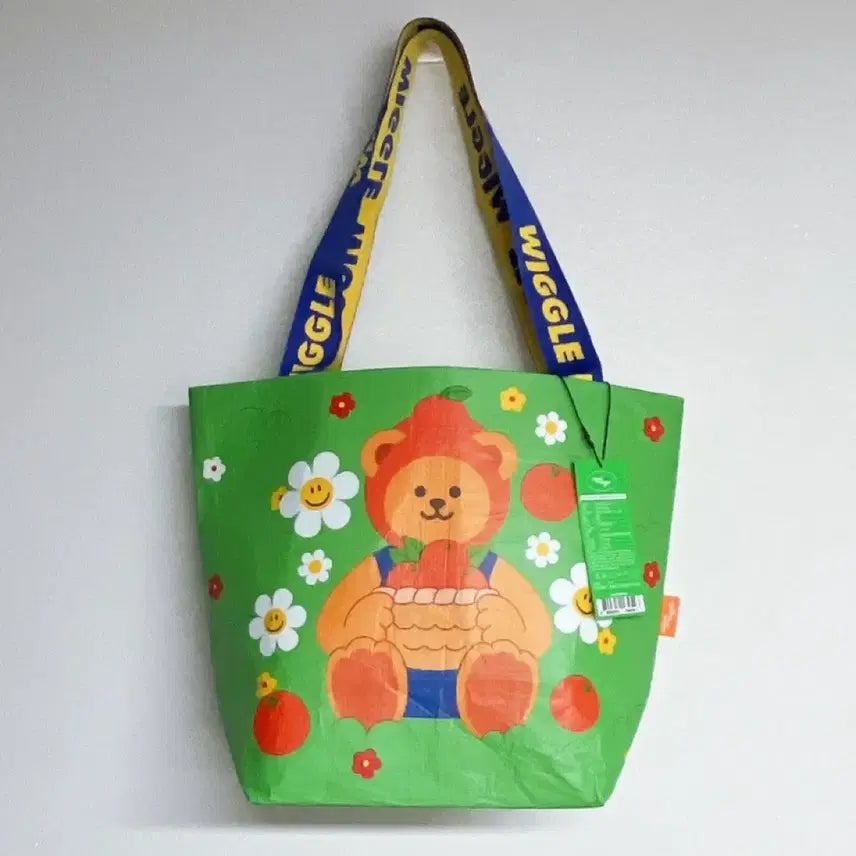[BUNJANG] Wiggle Wiggle Jeju Edition Reusable Shopper Bag S / [새상품/정품] 위글위글 제주 에디션 리유저블 쇼퍼백 S
