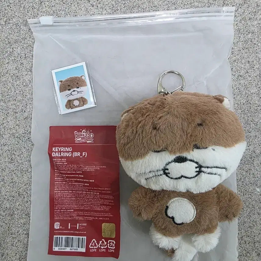[BUNJANG] RIWOO Darling Character Keyring with Mini Photocard / 리우(RIWOO)의 캐릭터인 달링