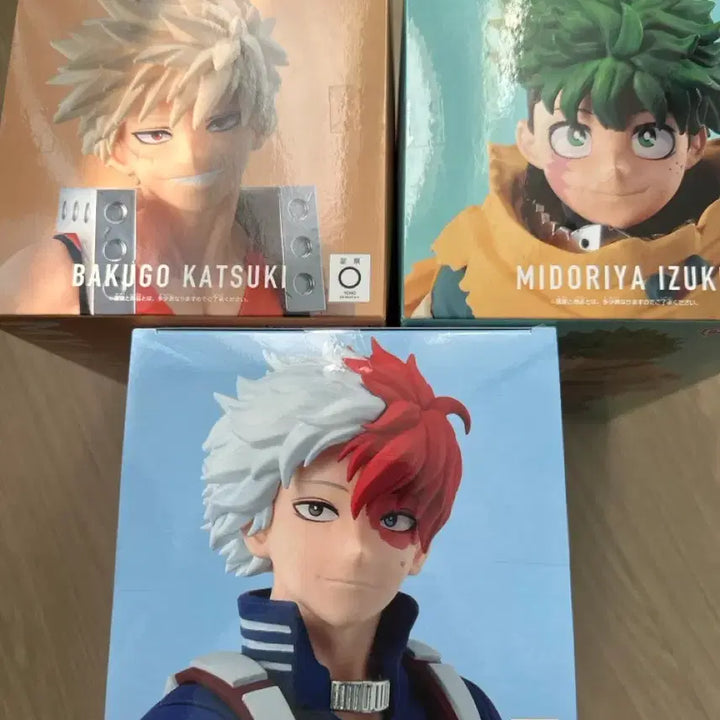 [BUNJANG] My Hero Academia Figure 3-Character Set (Todoroki, Midoriya, Bakugo) / 나의 히어로 아카데미아 피규어 3종 세트