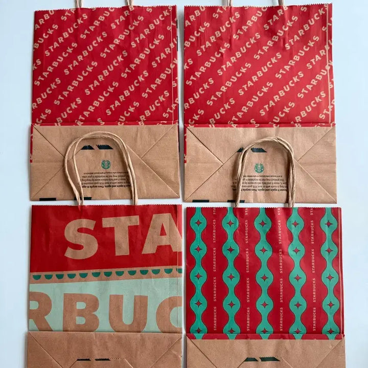 [BUNJANG] Starbucks Christmas Shopping Bag Bundle Set / 스타벅스 크리스마스 쇼핑백 일괄