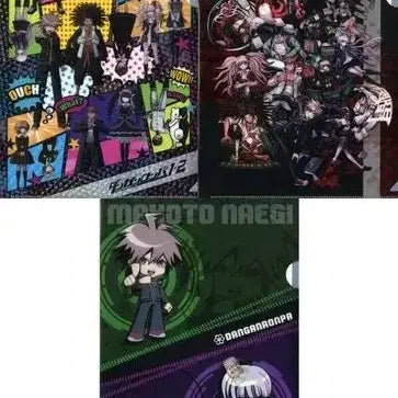 [BUNJANG] Danganronpa A4 Clear File 3-Piece Set / 단간론파 A4 클리어파일 3장 세트 나에기 키리기리 에노시마 세레스 마이조노 토가미 후카와 치히로 야마다 사쿠라 하가쿠레 오오와다 이시마루 무쿠로 아사히나 쿠와타