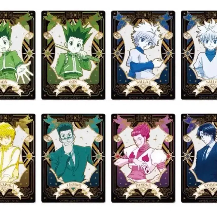 [BUNJANG] Hunter x Hunter Full Set Acrylic Cards Gon Killua Kurapika Hisoka Chrollo / 헌터헌터 아크릴카드 풀셋 곤키르아크라피카히소카클로로