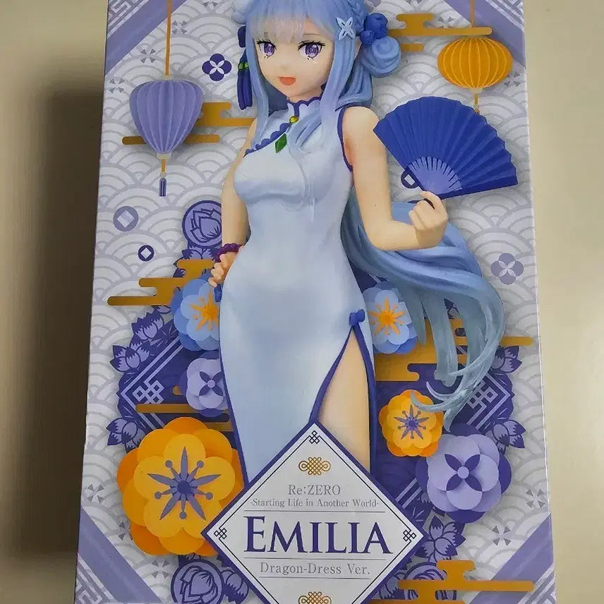 [BUNJANG] Sega Re:Zero Emilia Dragon Dress Figure (Sealed) / (미개봉)세가 리제로 에밀리아 드래곤 드레스 피규어