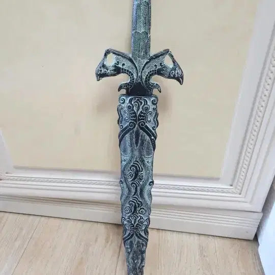 [BUNJANG] Bronze Antique Knife with Engraved Pattern / 청동. 무늬조각 골동품 사진되로입니다 50센치