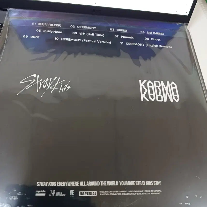 [BUNJANG] Stray Kids 4th Album Transparent Sapphire Color LP / 스트레이키즈 4집( 투명사파이어컬러 LP)