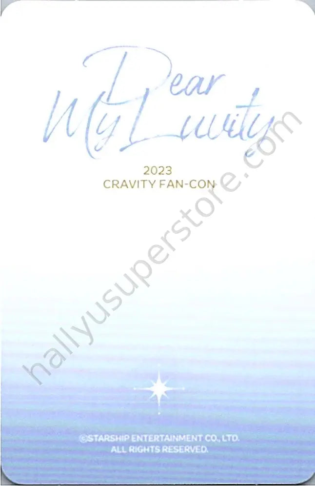 CRAVITY - Taeyoung - 2023 Cravity Fan-Con Dear My Luvity