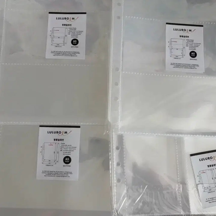 [BUNJANG] RURULUM Binder Original Ticket Inserts (3-Pocket, 1-Pocket) / 루루룸 바인더 오리지널 티켓 속지 3포켓, 1포켓