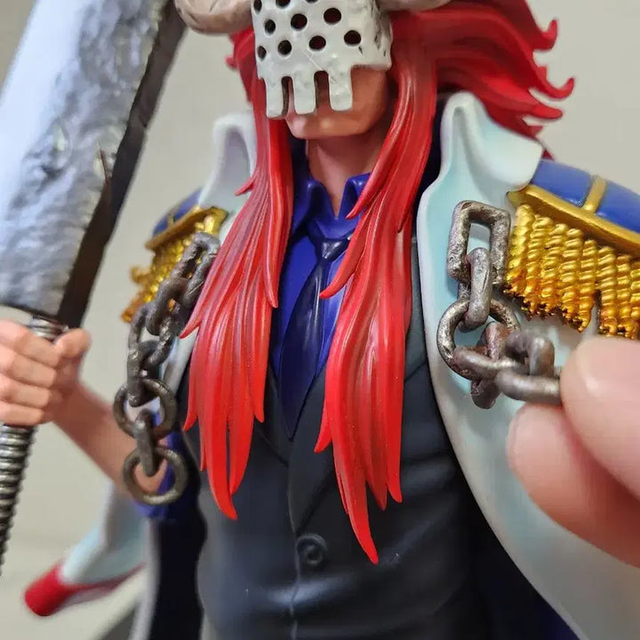 [BUNJANG] One Piece Marines Bastille &amp; Dalmatian Vice Admiral Resin Statue / 원피스 해군 Black 레진 바스티유+달마시안 중장