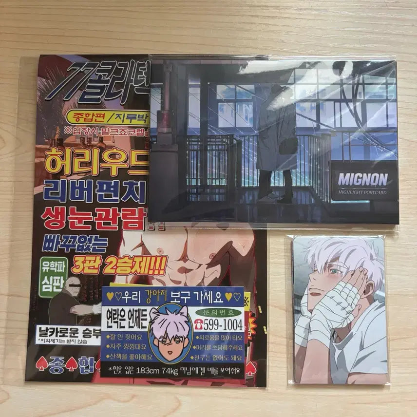 [BUNJANG] Bundle Set Postcard Book, Photocard, and Special Benefit / 민용 애니메이션 텀블벅 판매