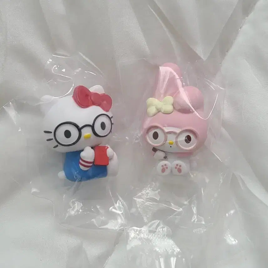 [BUNJANG] Sanrio Eyeglasses Gachapon Set - My Melody &amp; Hello Kitty / 산리오 안경 가챠 마이멜로디 헬로키티 일괄