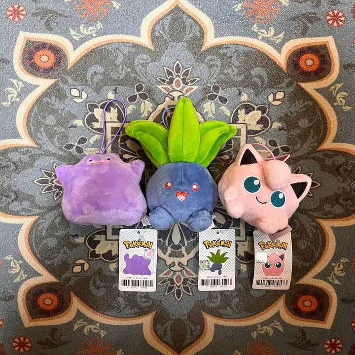 [BUNJANG] Pokemon Bulbasaur, Jigglypuff, Ditto Squishy Set 9cm / 포켓몬스터_스퀴시 9cm _뚜벅쵸,푸린,메타몽 세트 새상품