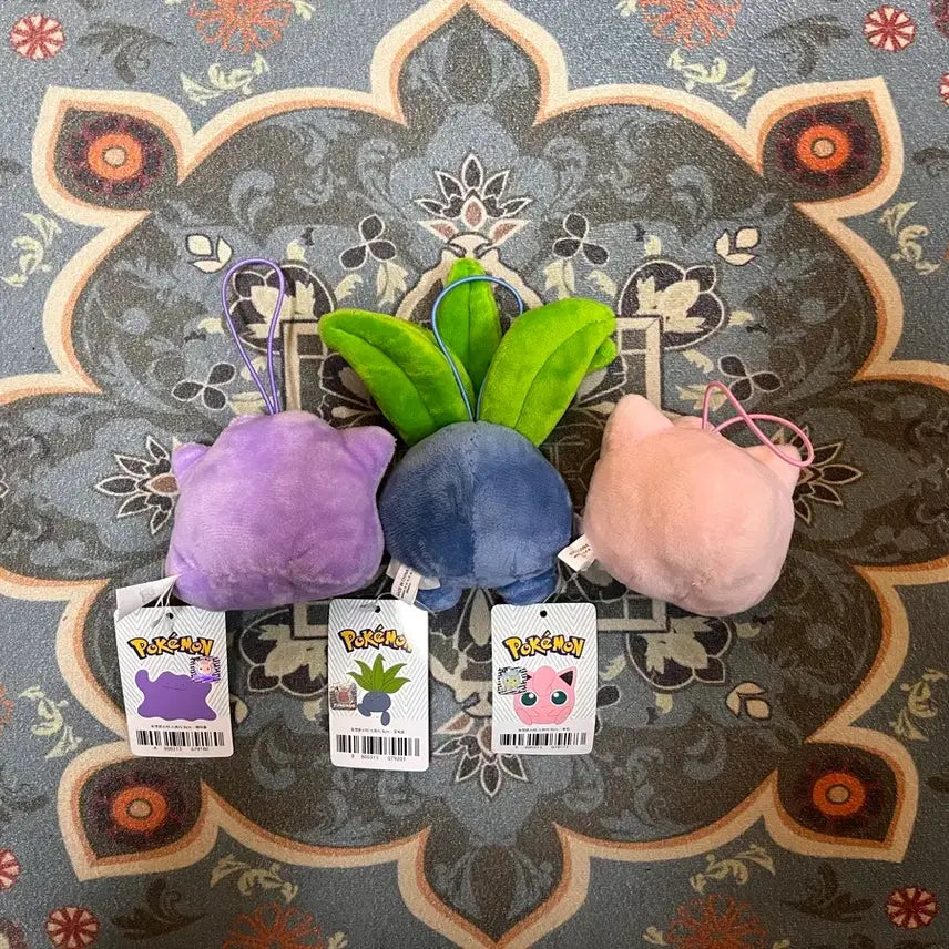 [BUNJANG] Pokemon Bulbasaur, Jigglypuff, Ditto Squishy Set 9cm / 포켓몬스터_스퀴시 9cm _뚜벅쵸,푸린,메타몽 세트 새상품