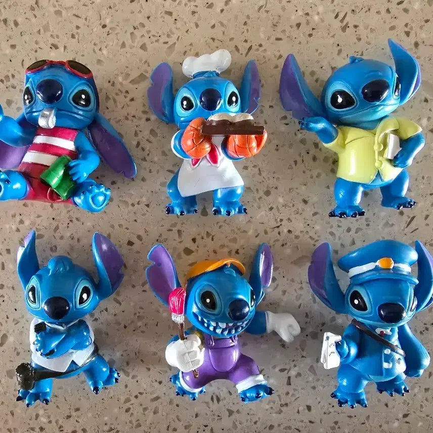 [BUNJANG] Stitch 6-Figure Set / 스티치 피규어 6종 세트