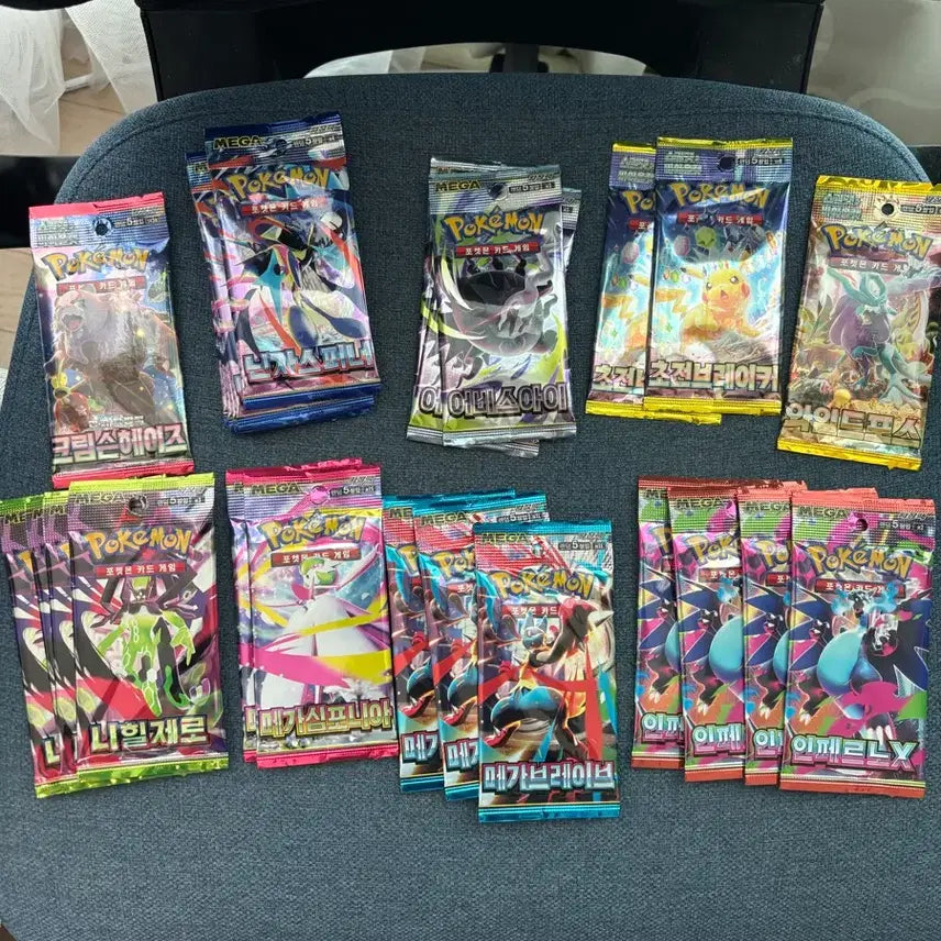 [BUNJANG] Pokemon Card Packs Bundle (25 Packs) / 포켓몬 카드팩 자판기팩 25팩 일괄