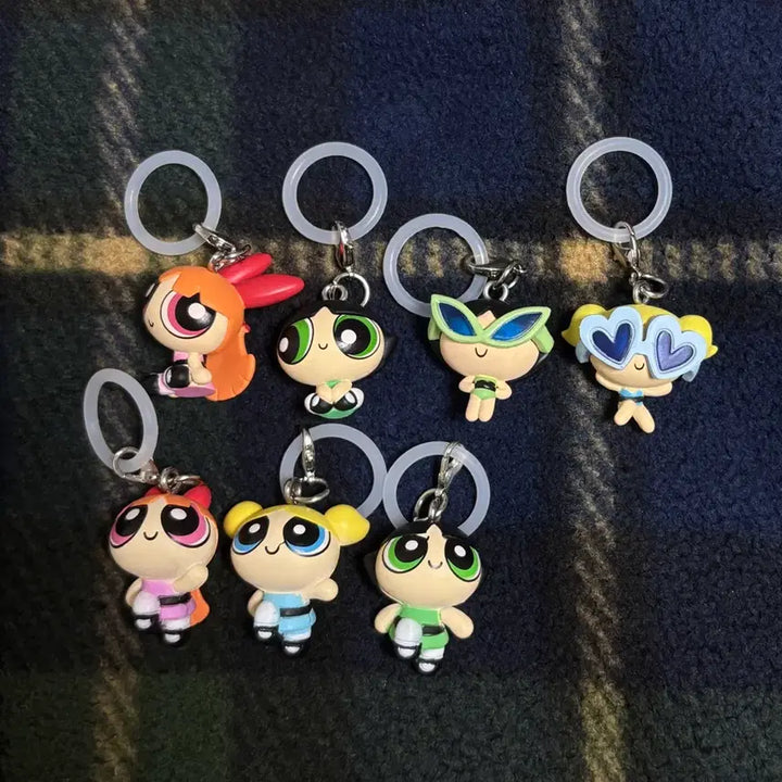 [BUNJANG] Powerpuff Girls Mezilushi Keychain Bundle Set / 파워퍼프걸 메지루시 일괄 판매