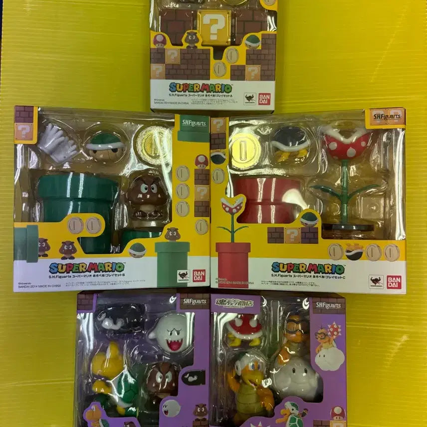 [BUNJANG] Bandai S.H.Figuarts Super Mario Full Set / S.H.Figuarts 반다이 슈퍼마리오 세트