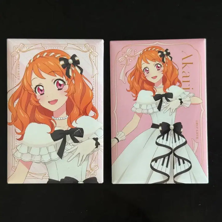 [BUNJANG] Aikatsu Akari Sky Square Can Badge Set (2 Types) / 아이카츠 아카리 하늘 사각 캔뱃지 2종