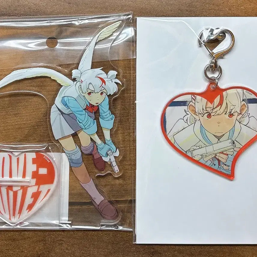 [BUNJANG] Love Bullet Acrylic Stand &amp; Keyring Bundle / 일괄) 러브불릿 아크릴스탠드 키링 백합 GL 만화 굿즈