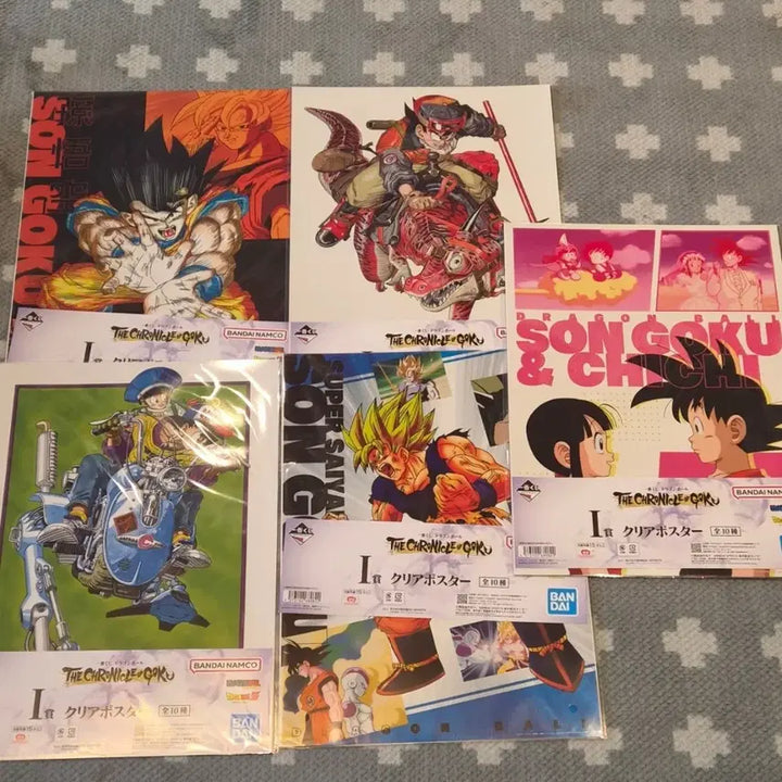 [BUNJANG] Dragon Ball Ichiban Kuji Clear Poster Bundle Set / 드래곤볼 I상 클리어 포스터 일괄